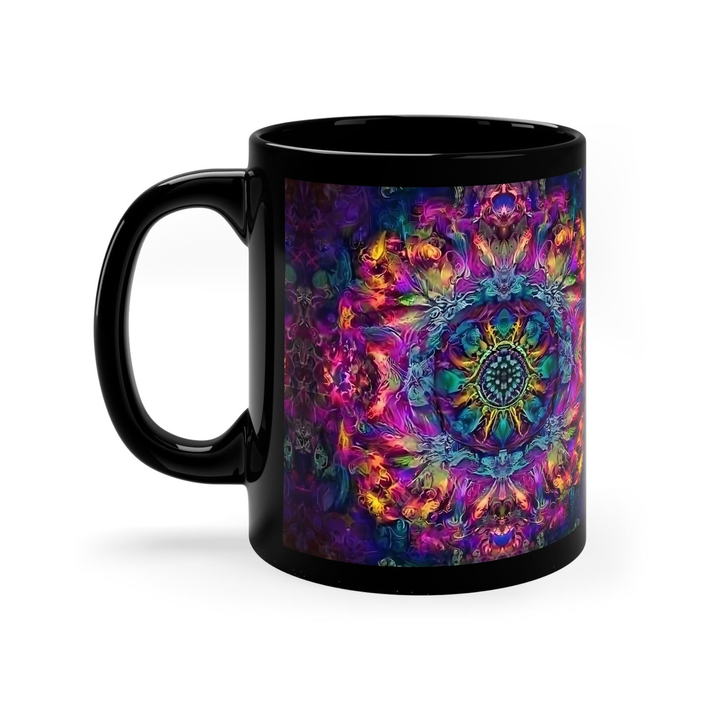 Psychedelic Kaleidoscope Coffee Mug, 11oz