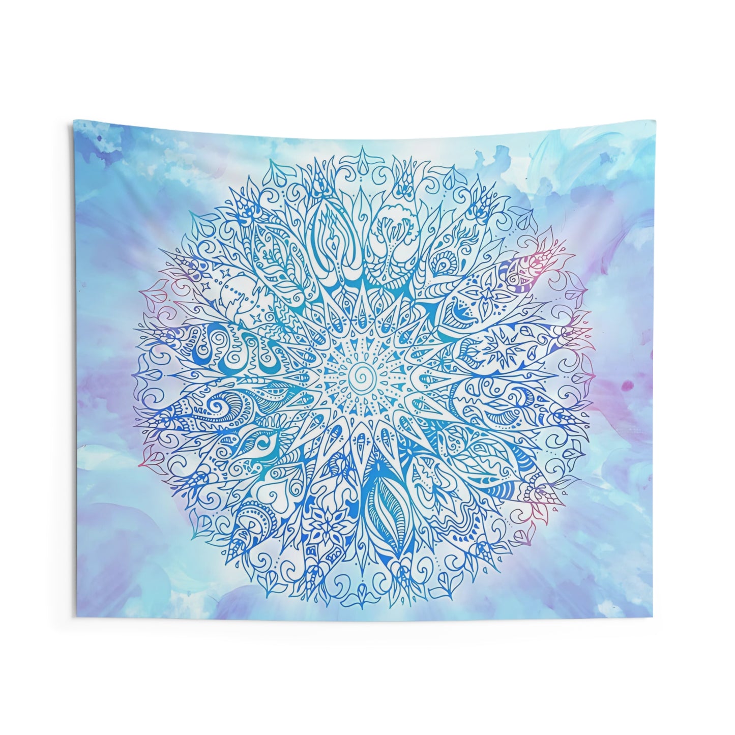 Pastel Mandala Indoor Wall Tapestry