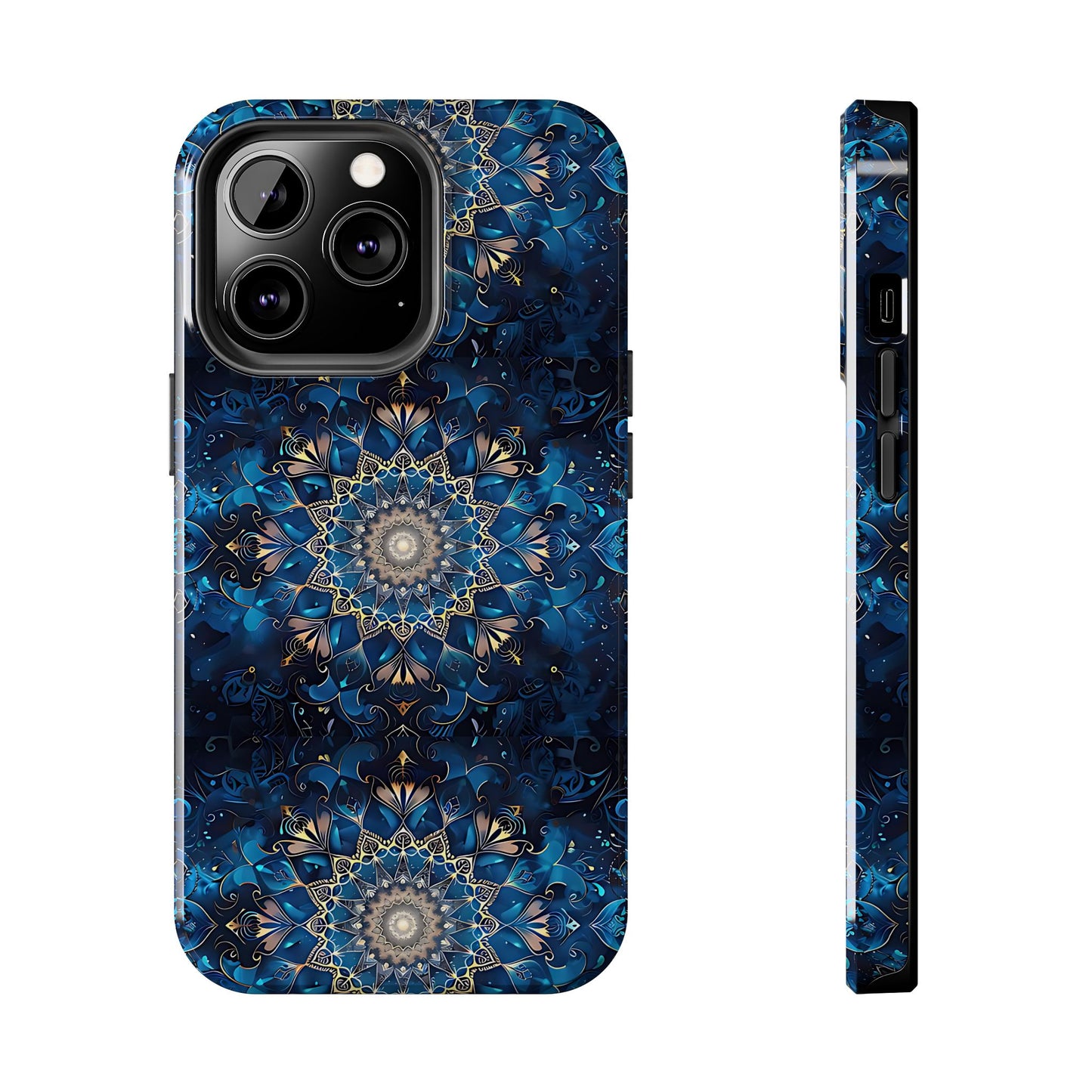 Navy Mandala Phone Case