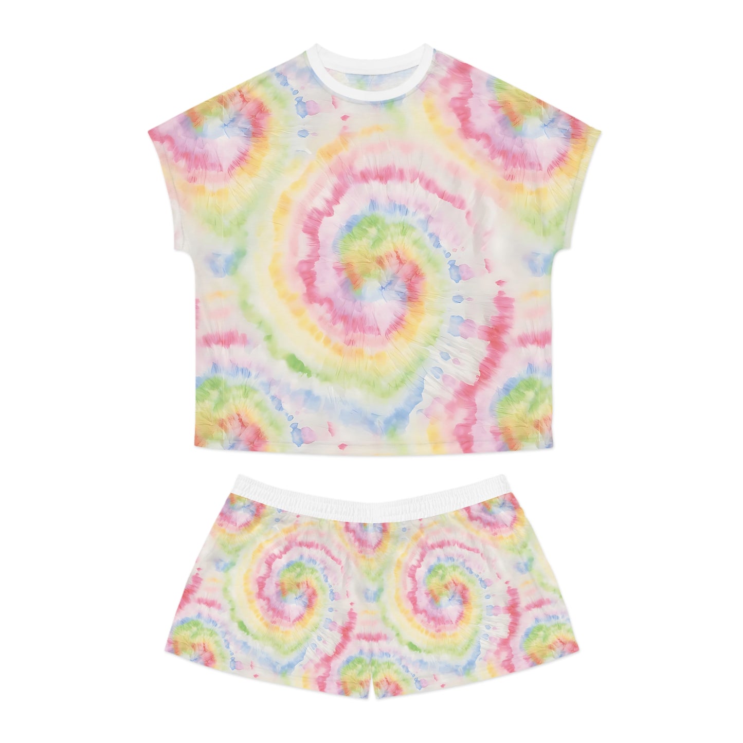 Women's Tie Dye Print Pajama Set