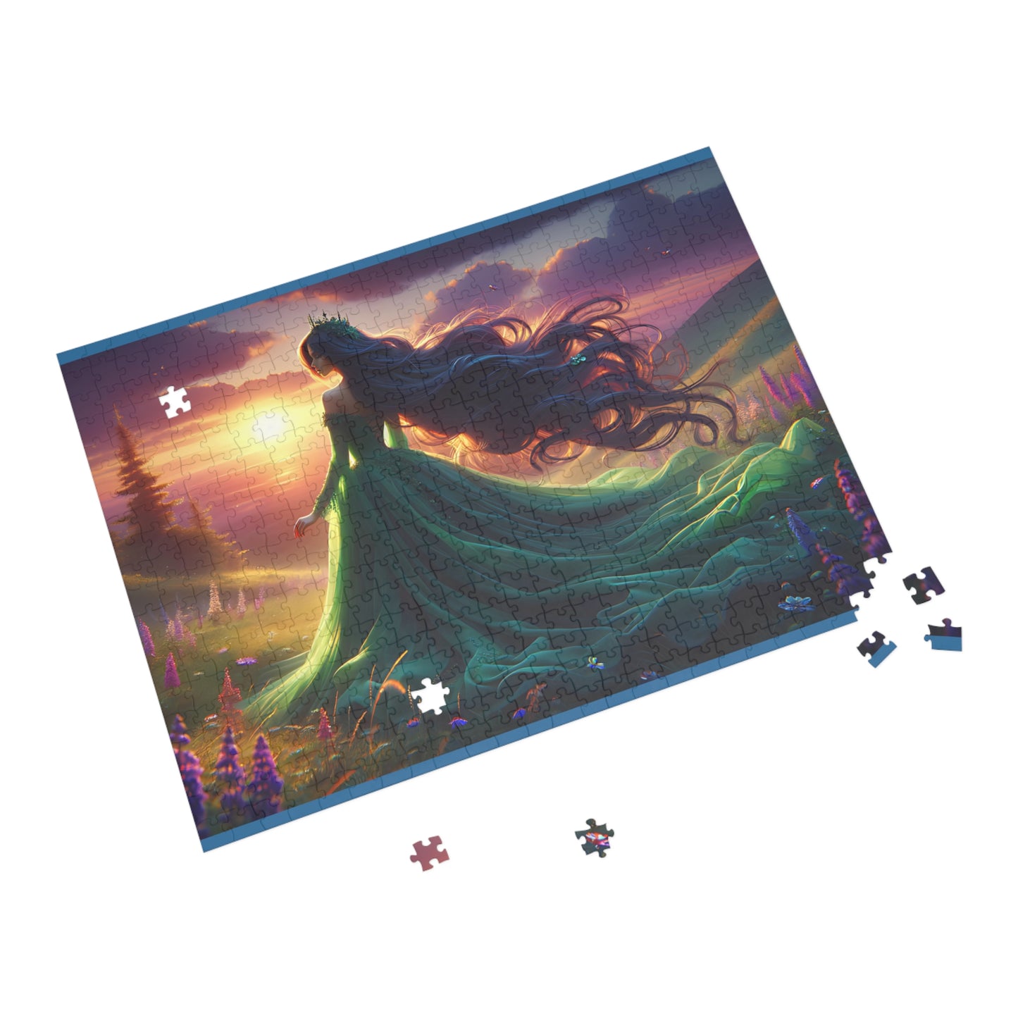 Once Upon A Fantasy - Emerald Sunset 1000-Piece Puzzle