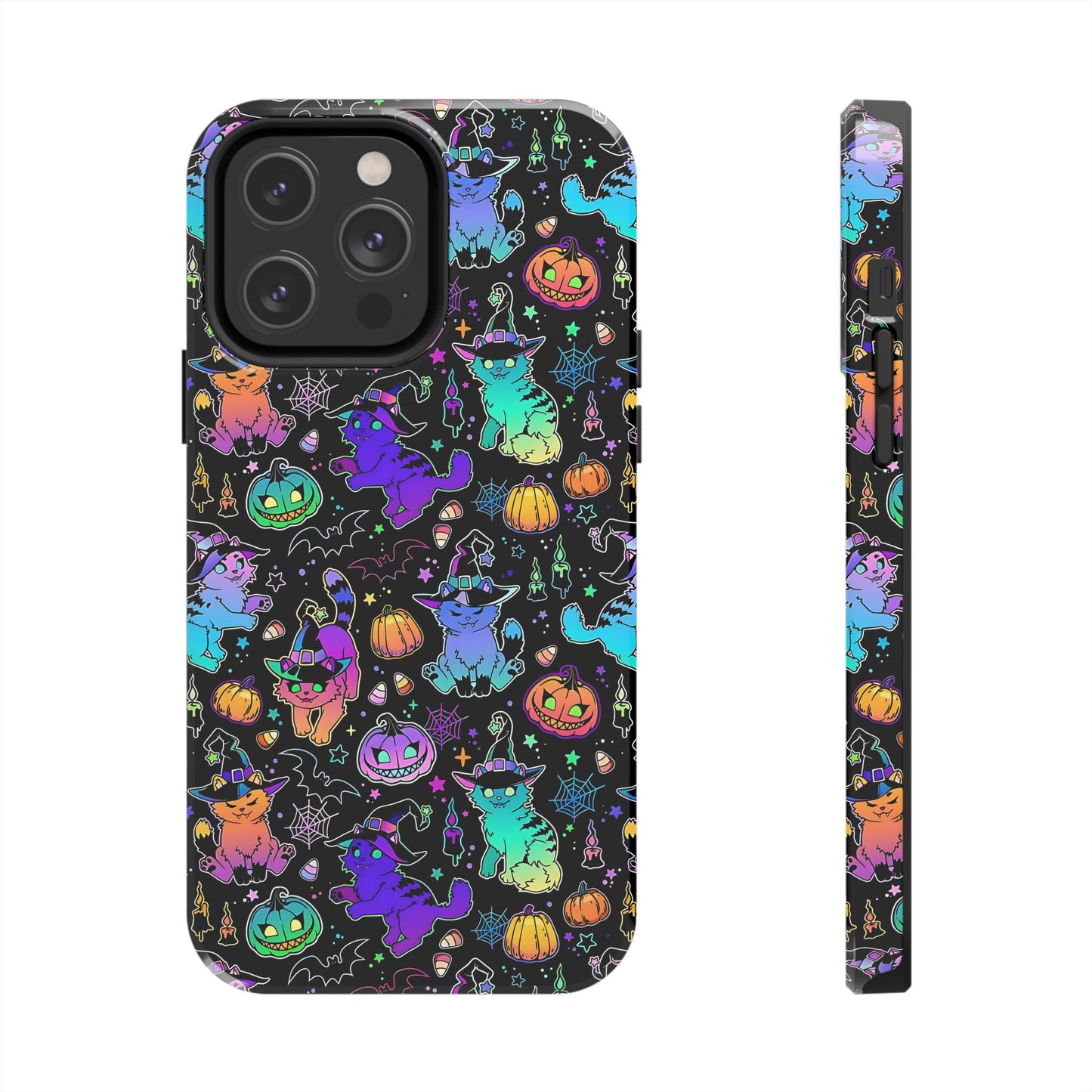 Spooky Neon Kitty Phone Case