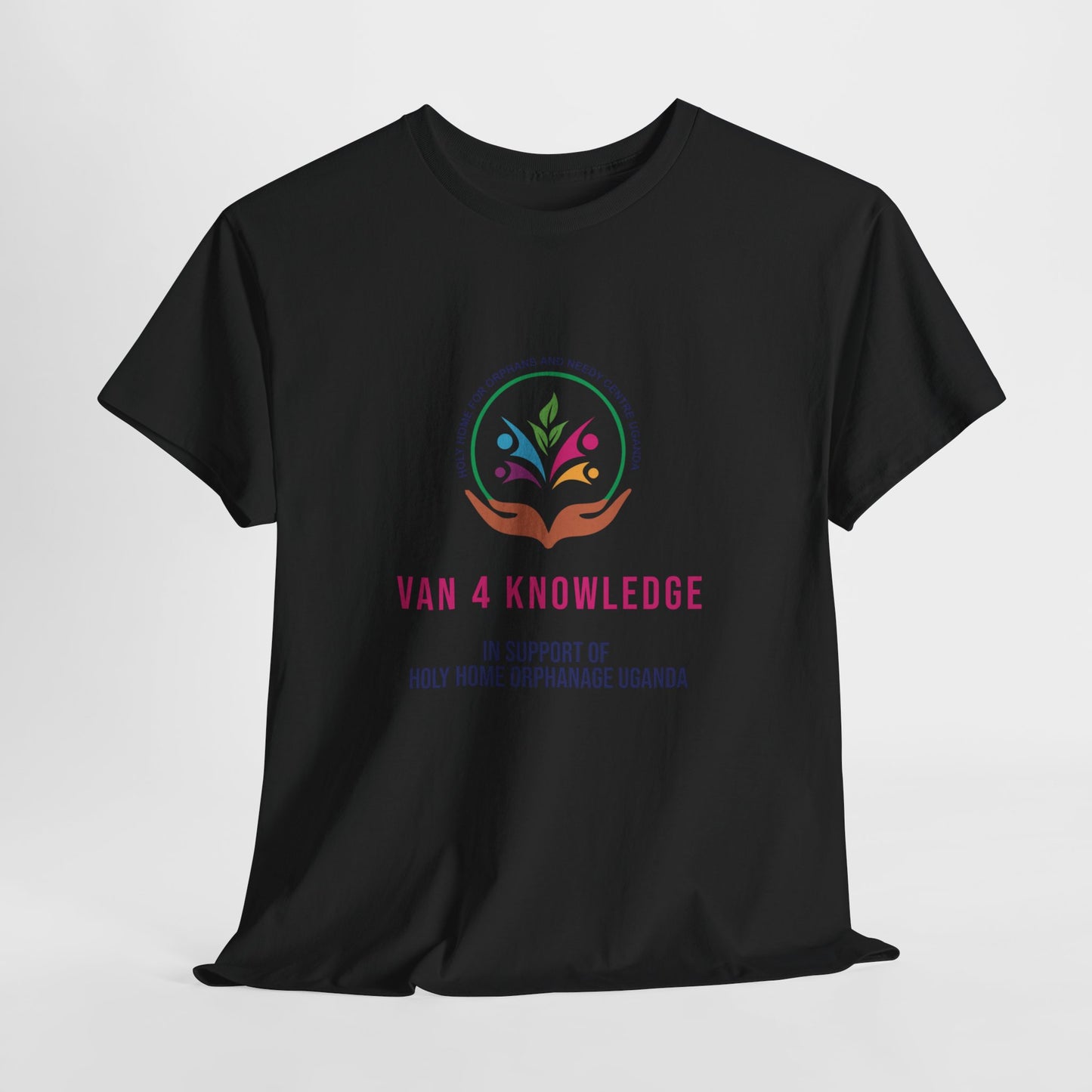 Van 4 Knowledge Unisex Heavy Cotton T-shirt - **In Support of Holy Home Orphanage Uganda**