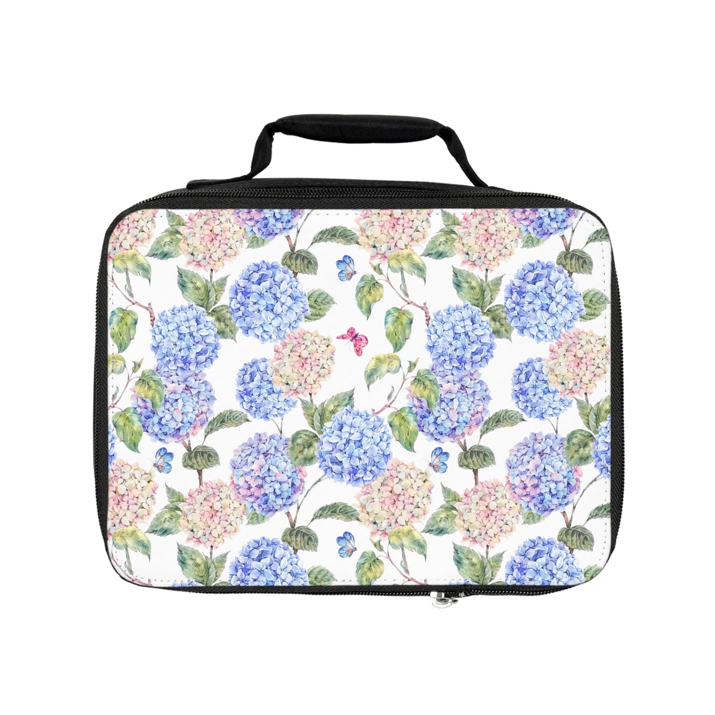 Pink & Blue Hydrangea Lunch Bag