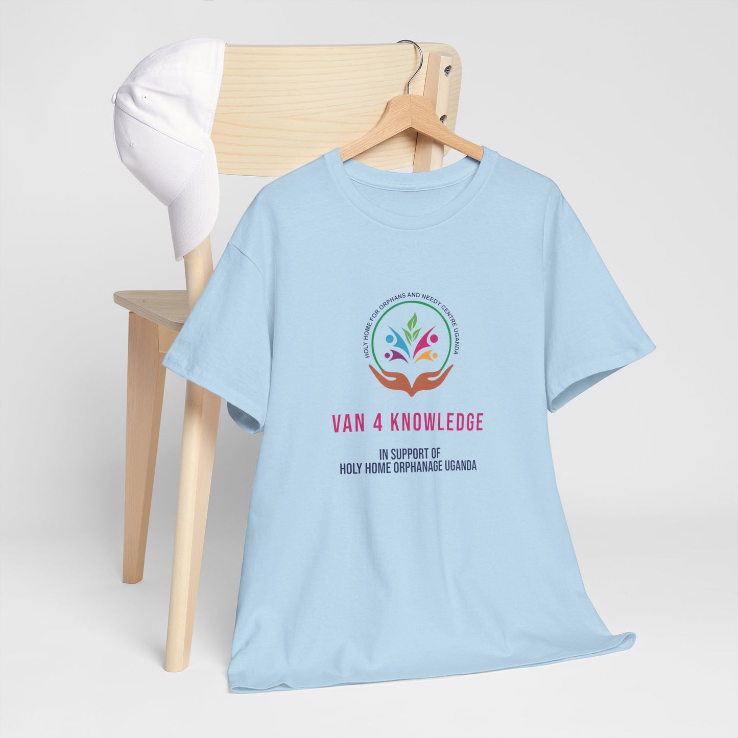 Van 4 Knowledge Unisex Heavy Cotton T-shirt - **In Support of Holy Home Orphanage Uganda**