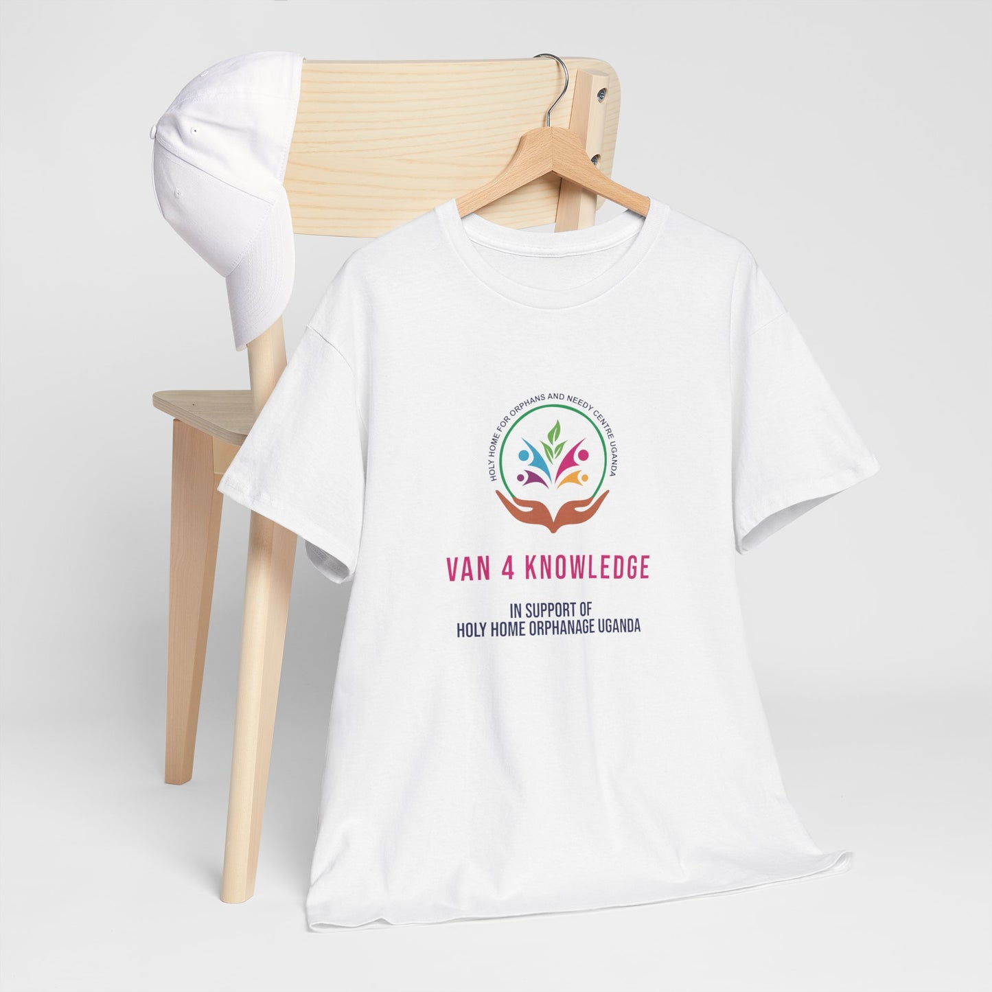 Van 4 Knowledge Unisex Heavy Cotton T-shirt - **In Support of Holy Home Orphanage Uganda**