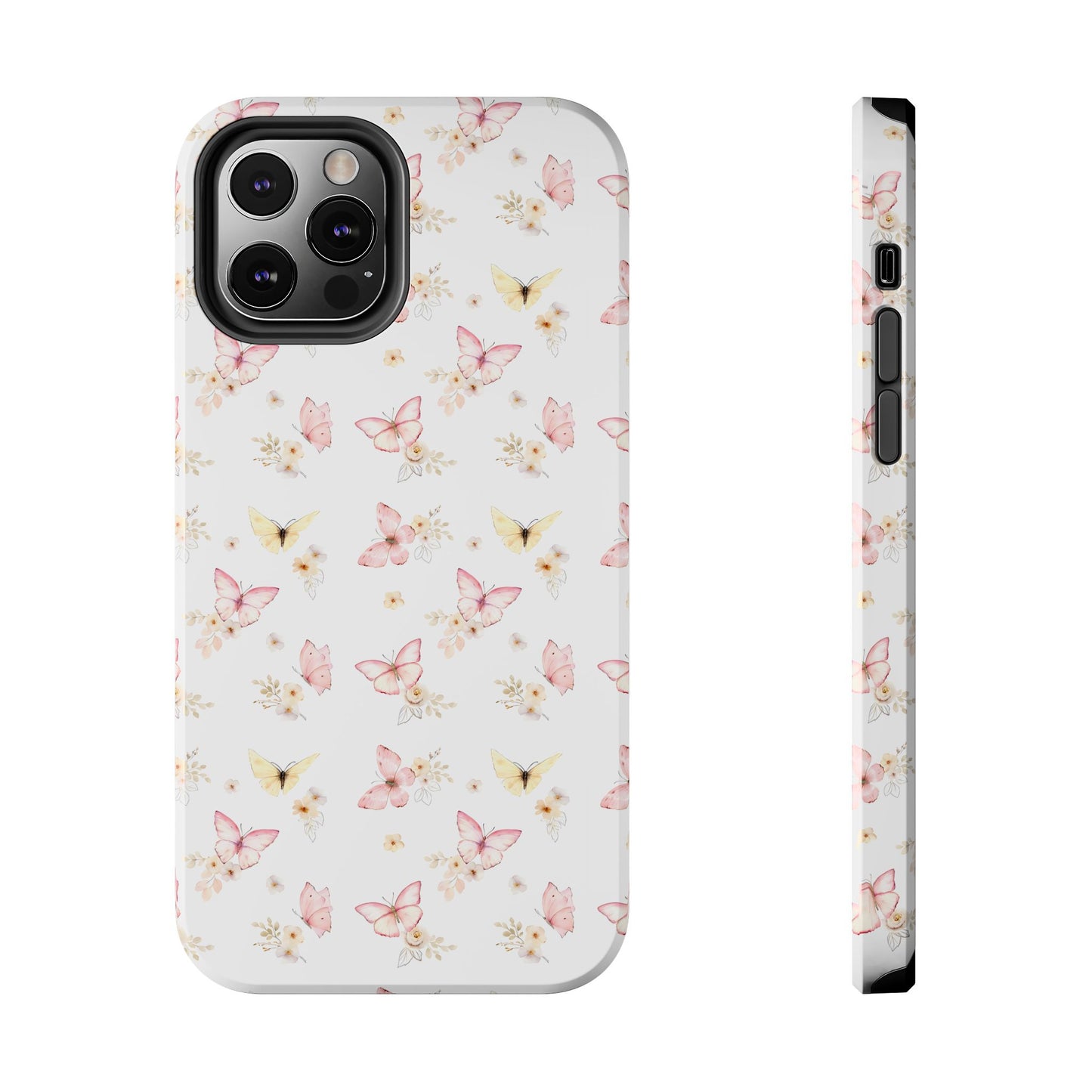 Pink & Yellow Butterfly Phone Case