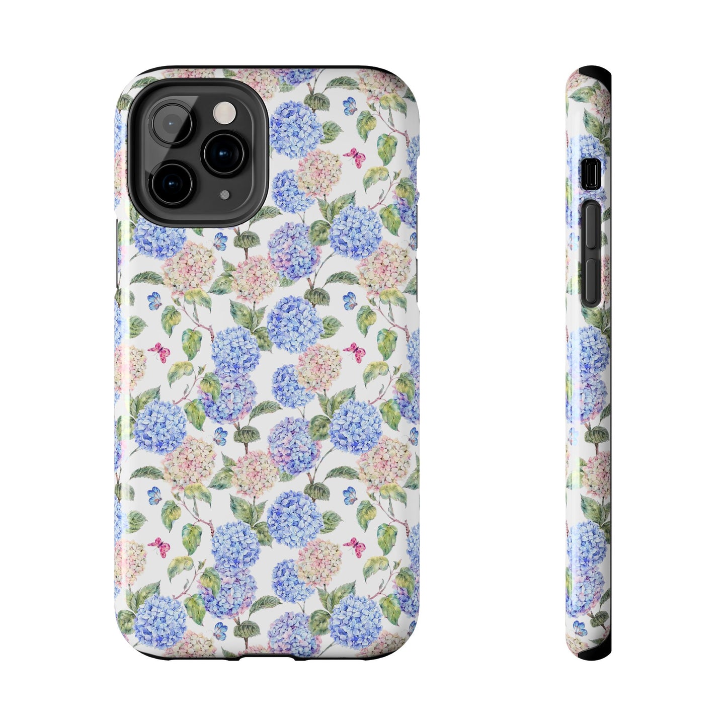 Pink & Blue Hydrangea Phone Case