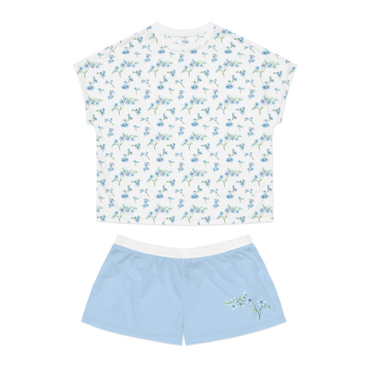 Women’s Forget-Me-Notl Short Pajama Set