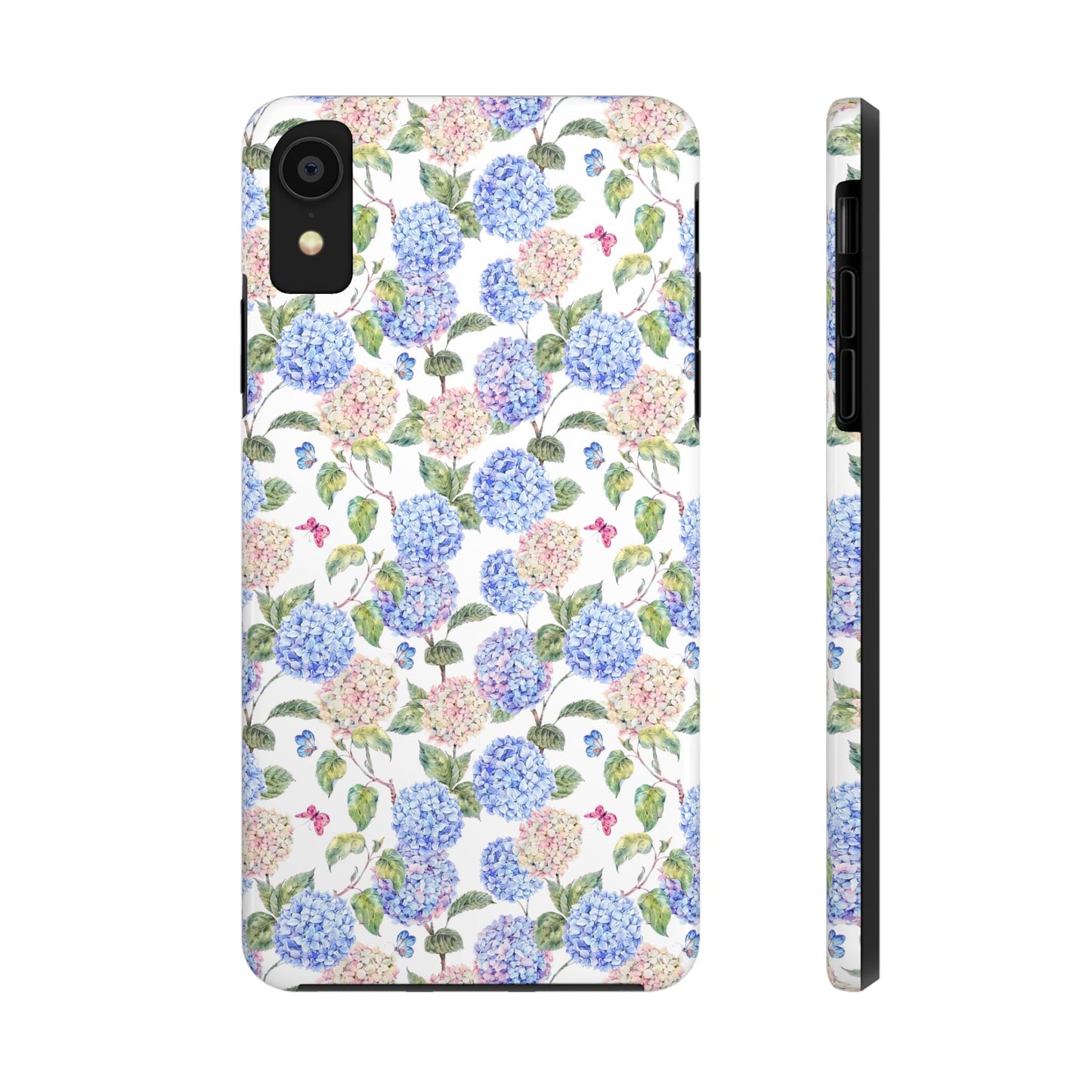 Pink & Blue Hydrangea Phone Case