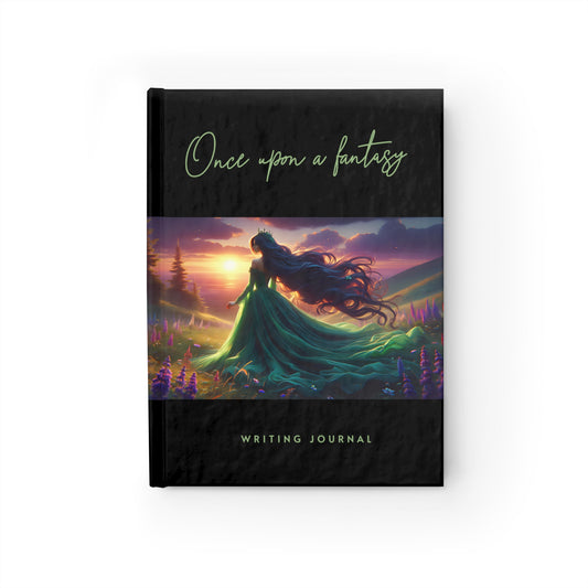Once Upon A Fantasy - Emerald Sunset Writing Journal - Ruled Line