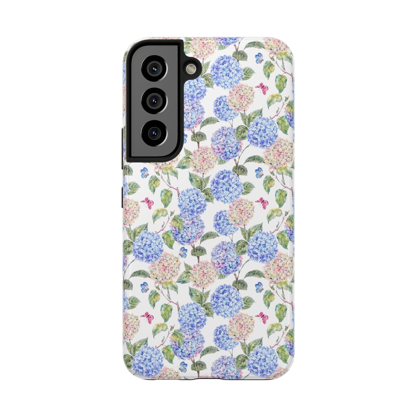 Pink & Blue Hydrangea Phone Case