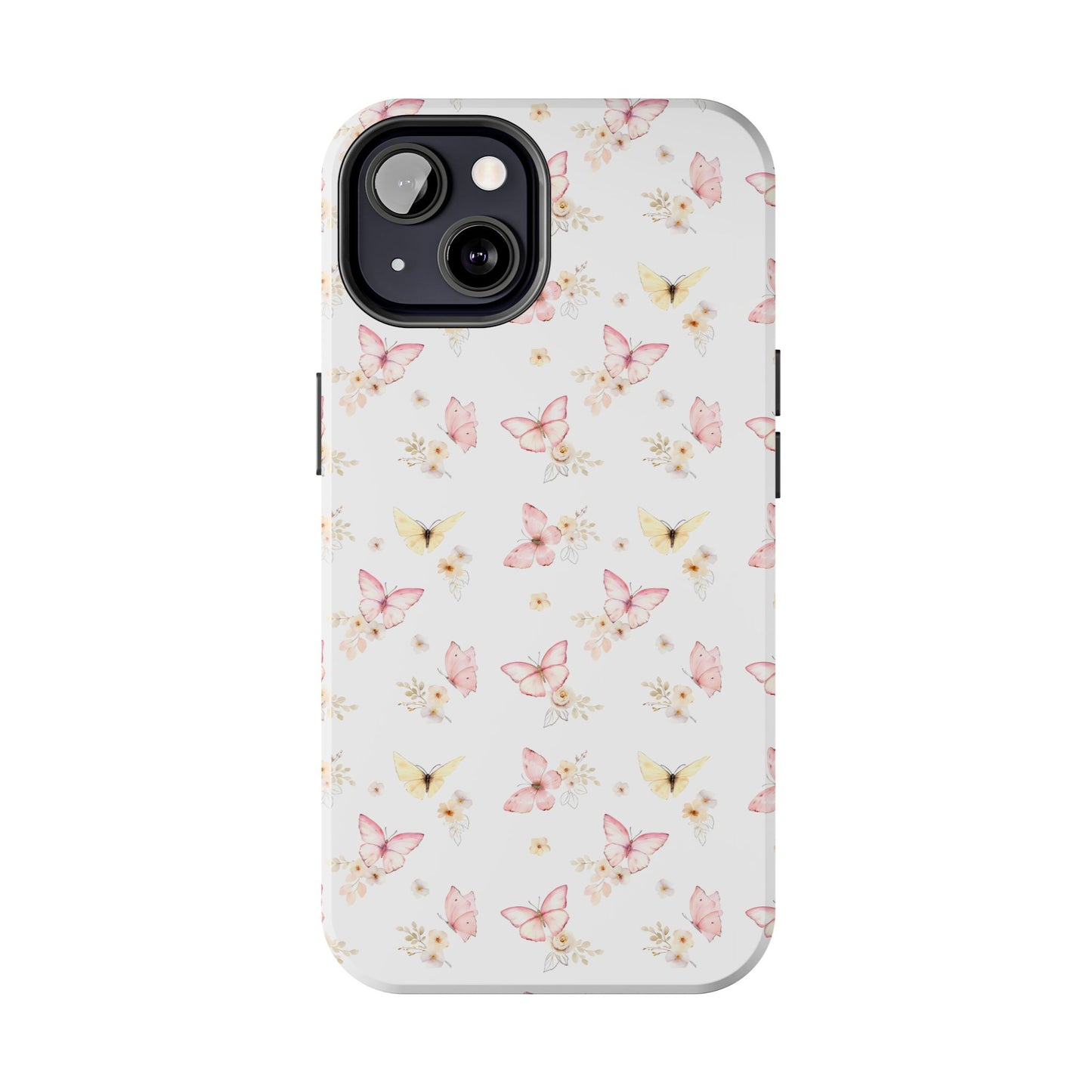 Pink & Yellow Butterfly Phone Case