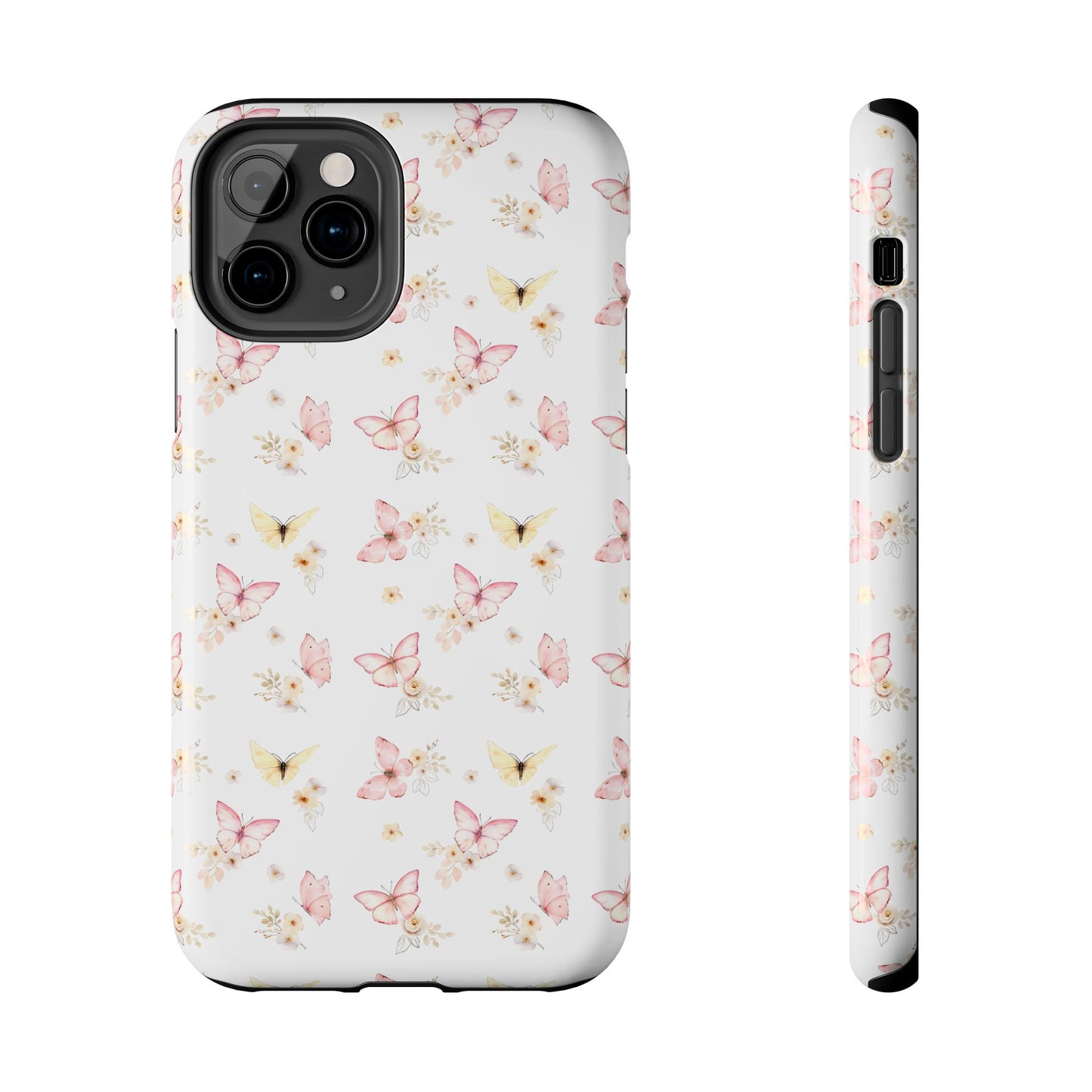 Pink & Yellow Butterfly Phone Case