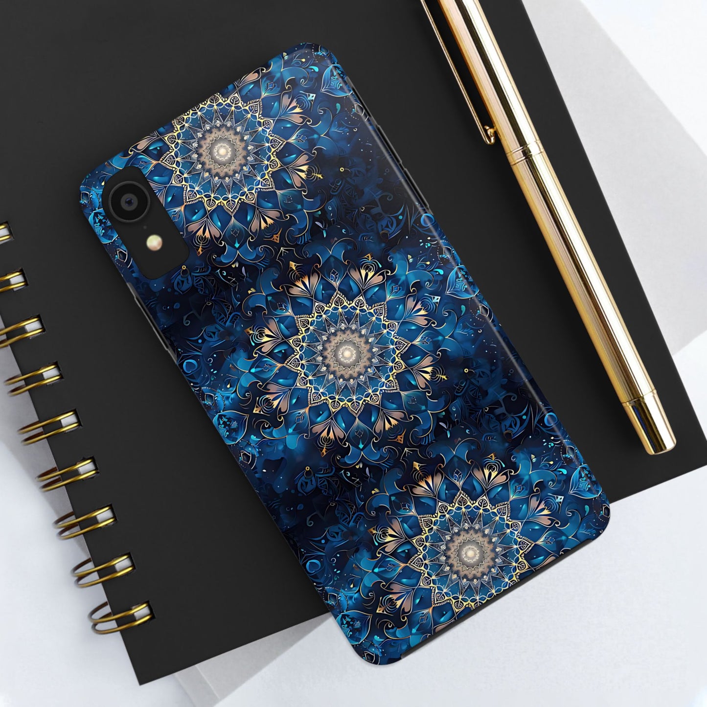 Navy Mandala Phone Case