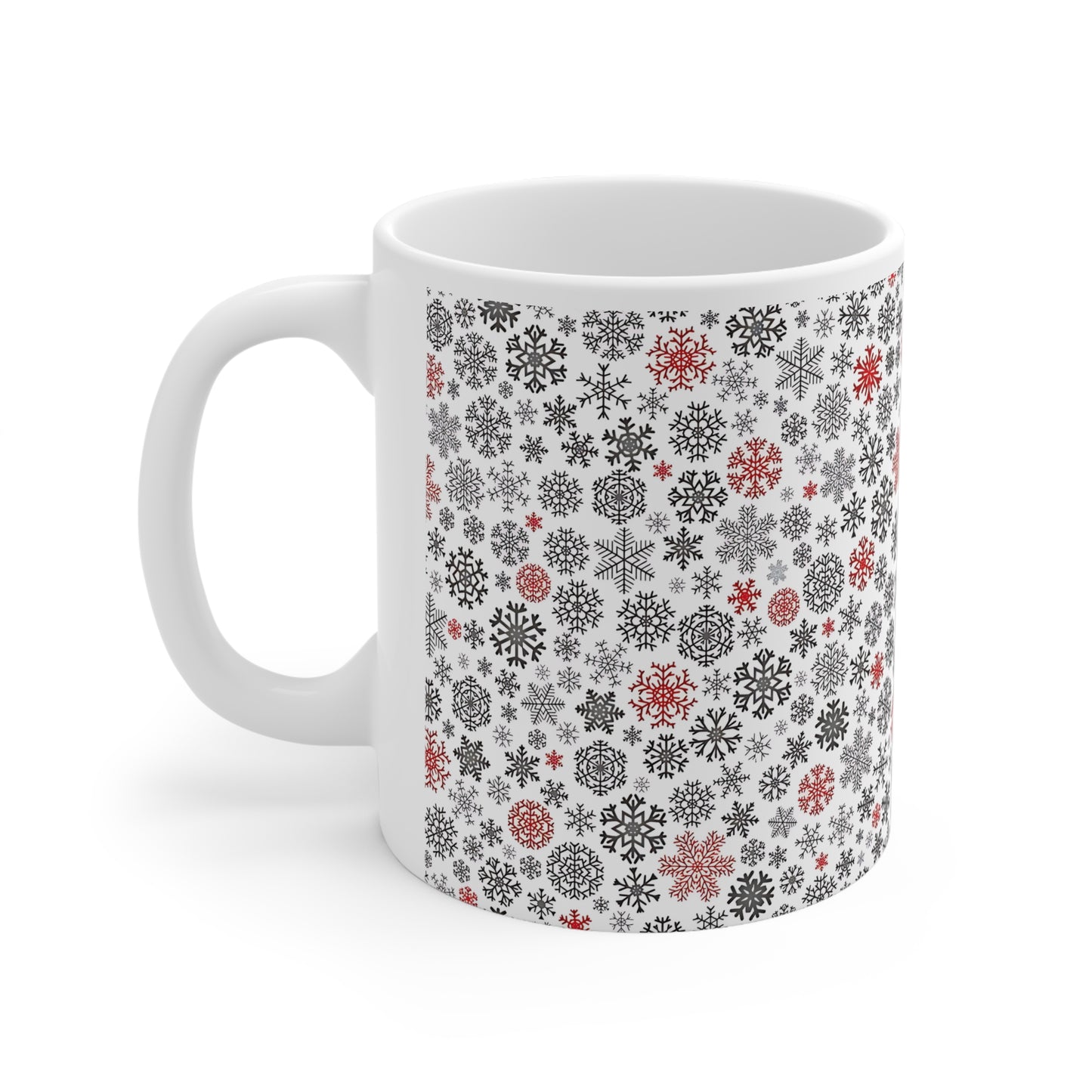 Snowflake - Christmas - Ceramic Mug, 11oz