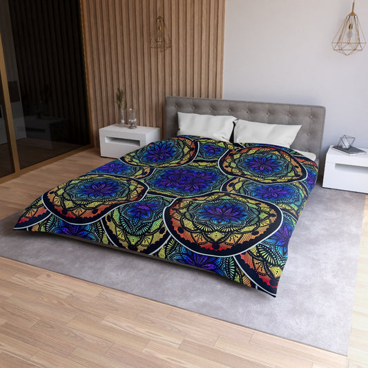 Monarch Mandala Duvet Cover