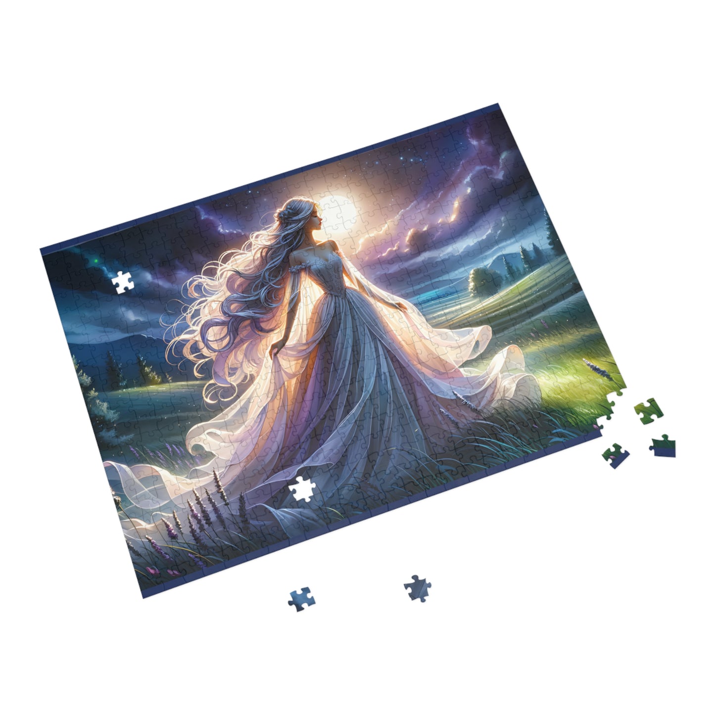 Once Upon A Fantasy - Silver Moonlight 1000-Piece Puzzle