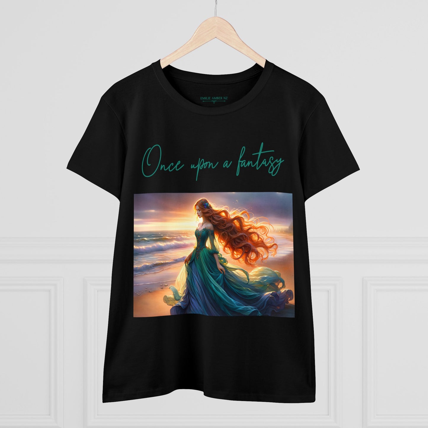 Once Upon A Fantasy - On The Shore Woman's Cotton T-Shirt