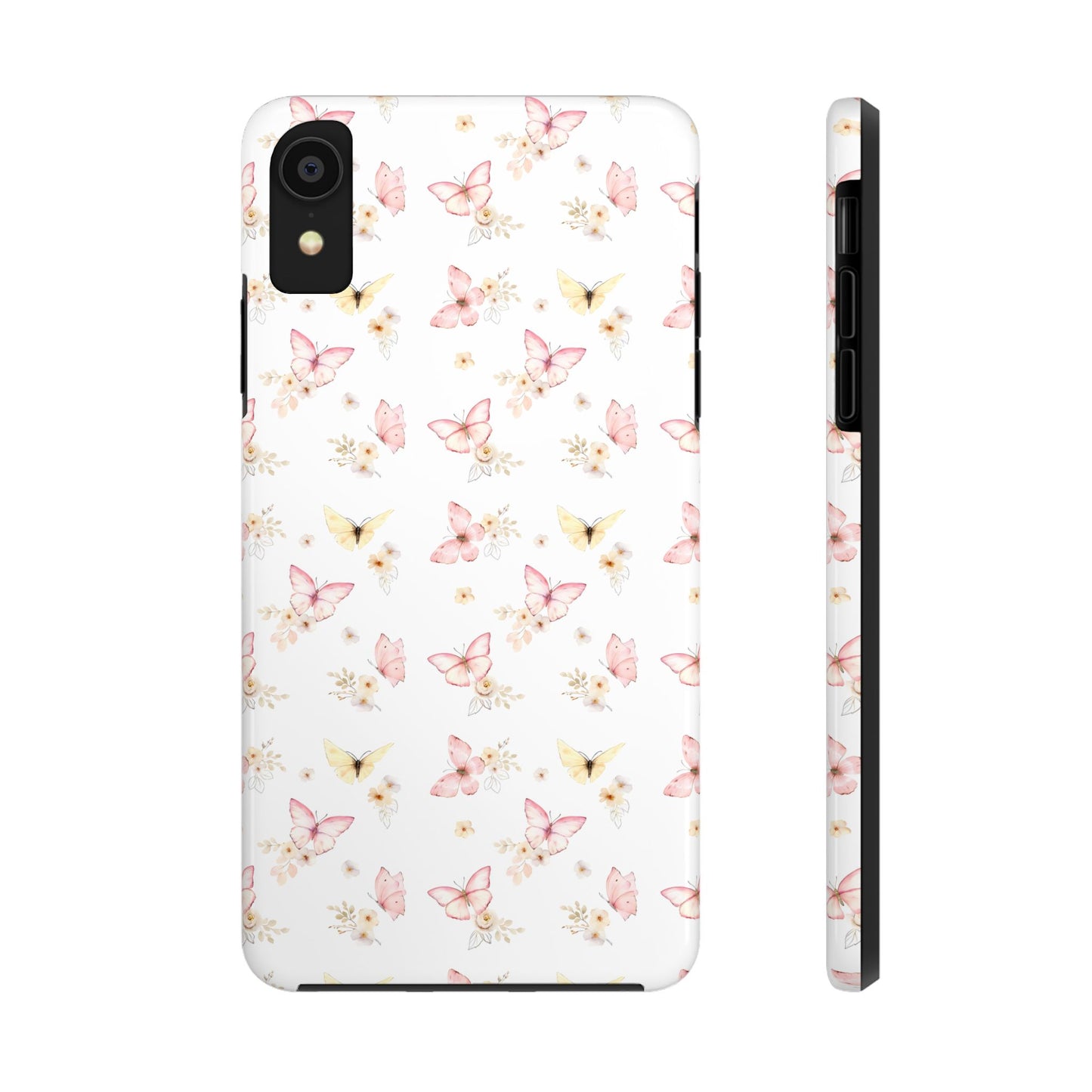 Pink & Yellow Butterfly Phone Case