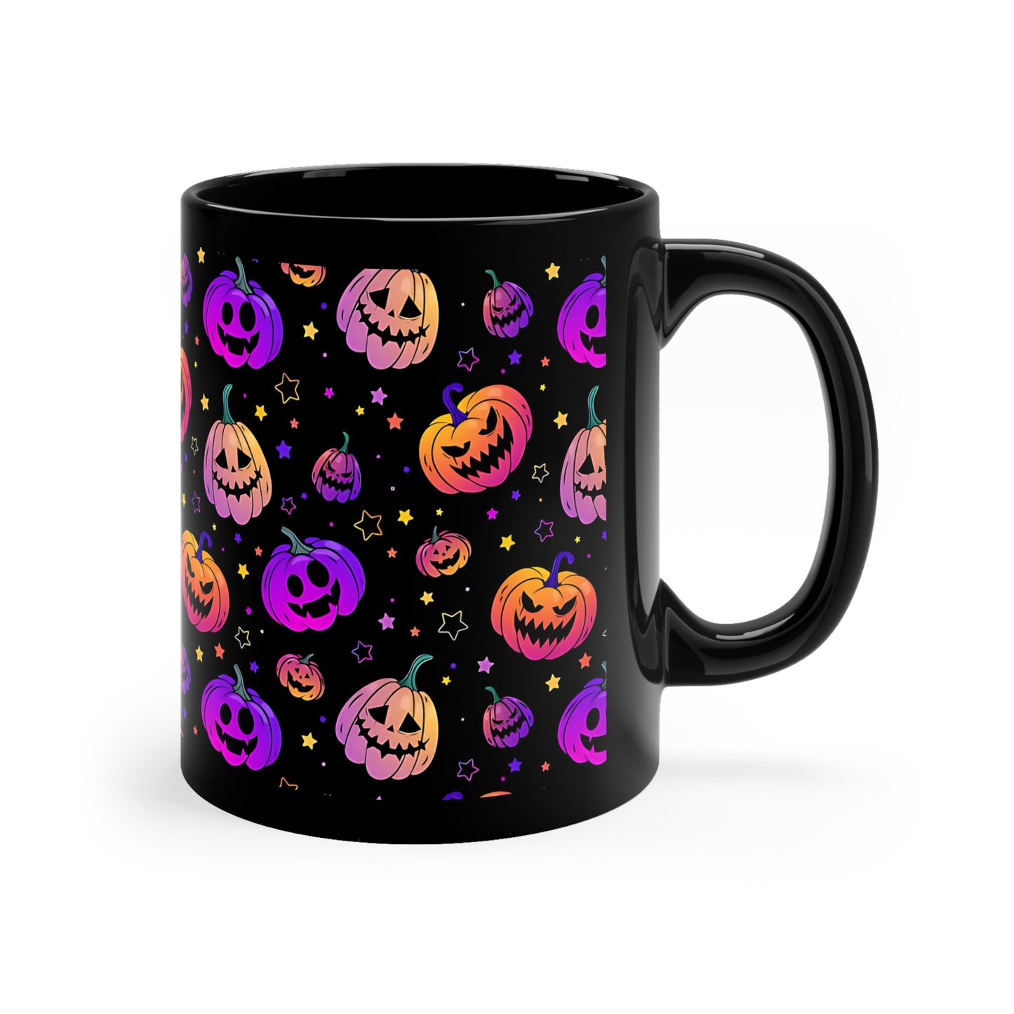 Spooky Neon Halloween #3 Coffee Mug, 11oz