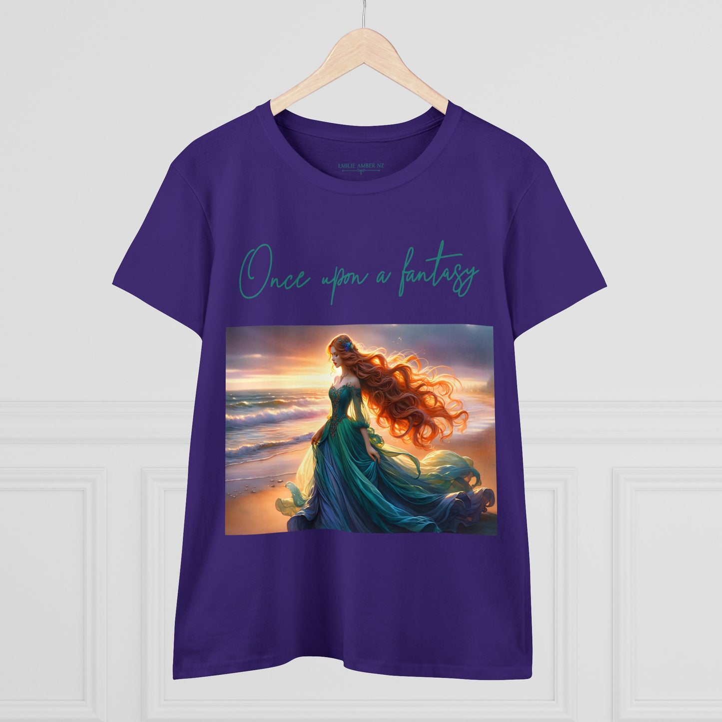 Once Upon A Fantasy - On The Shore Woman's Cotton T-Shirt