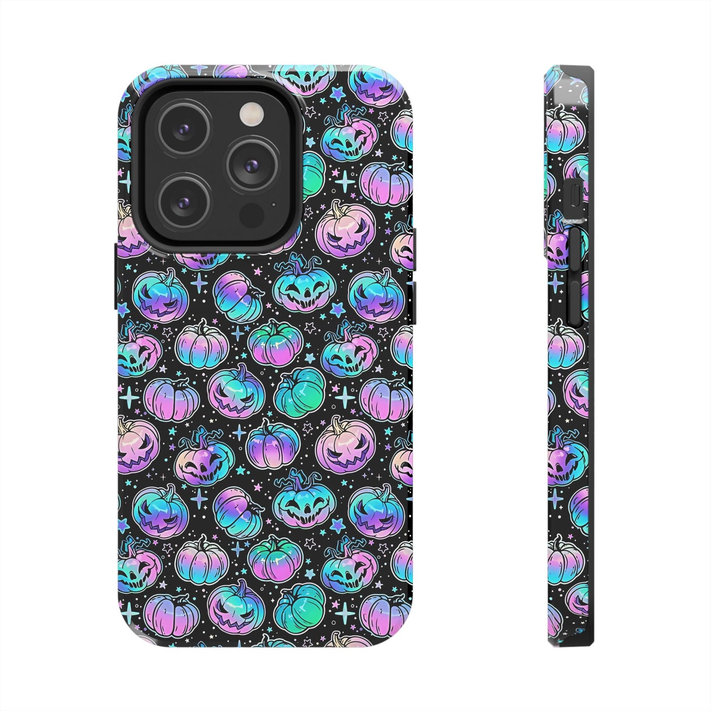 Spooky Neon Pumpkin Phone Case