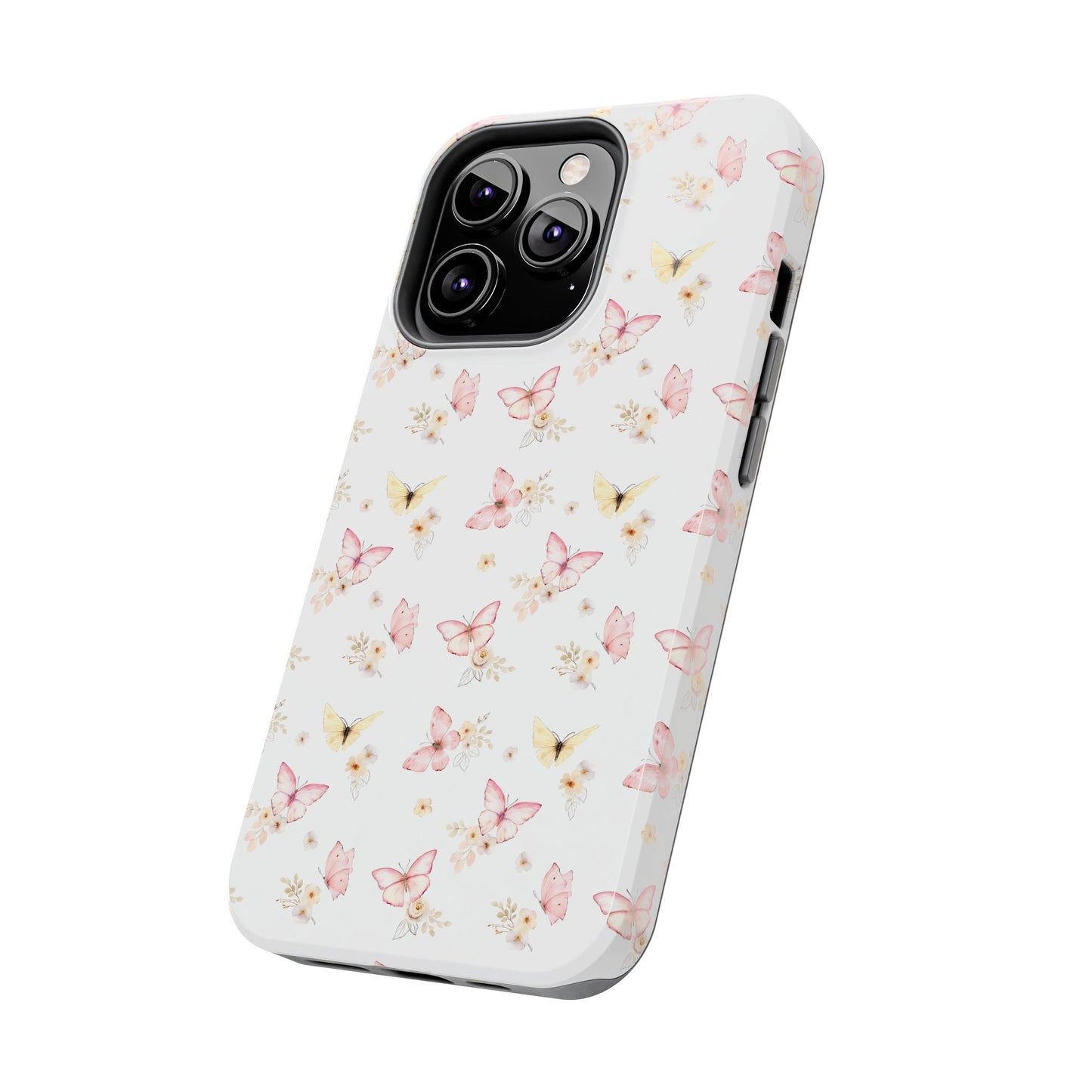 Pink & Yellow Butterfly Phone Case