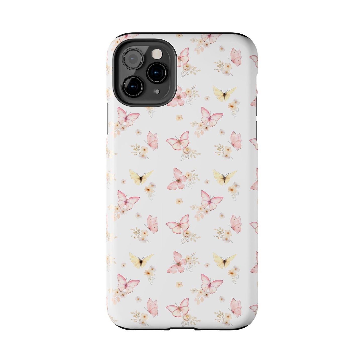 Pink & Yellow Butterfly Phone Case