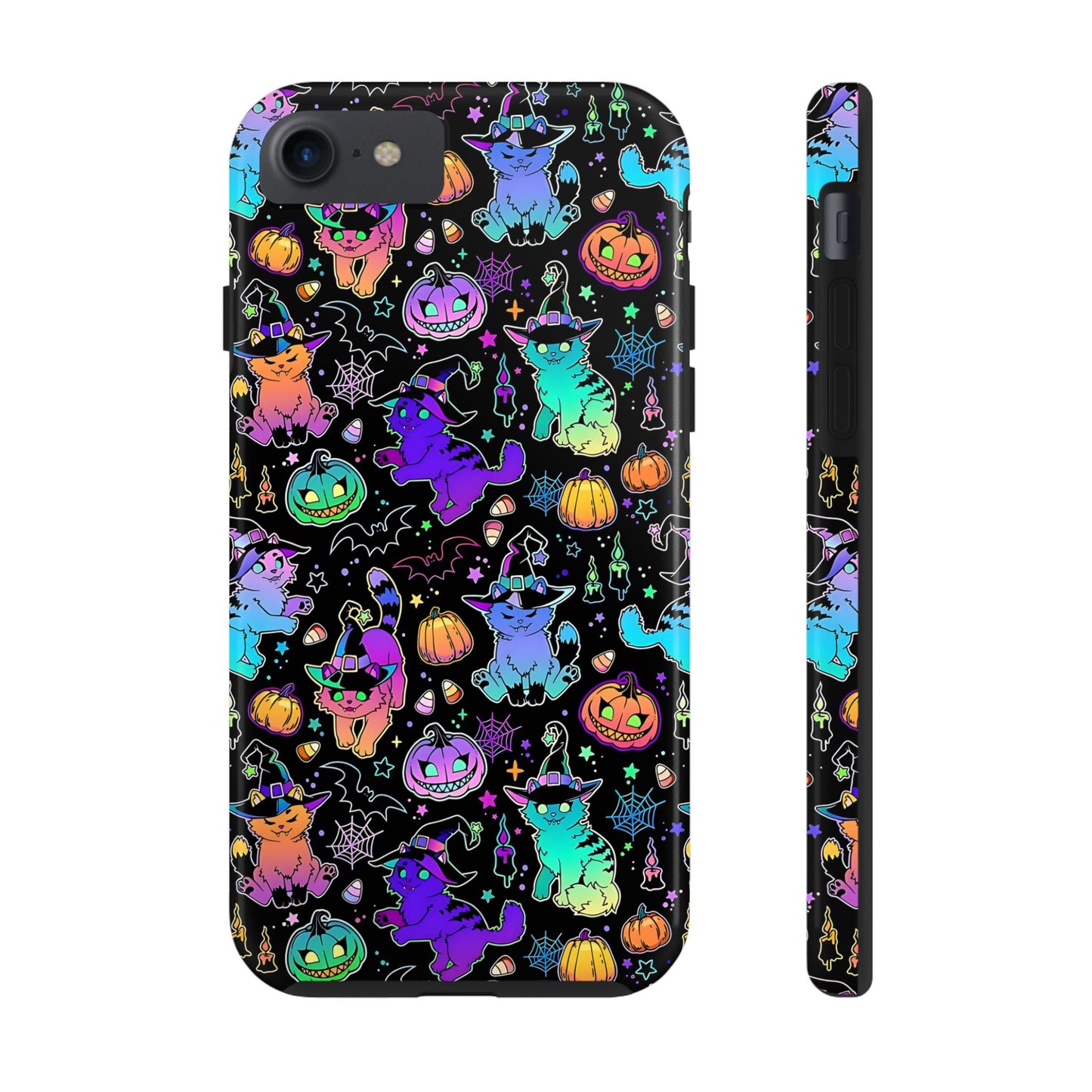 Spooky Neon Kitty Phone Case