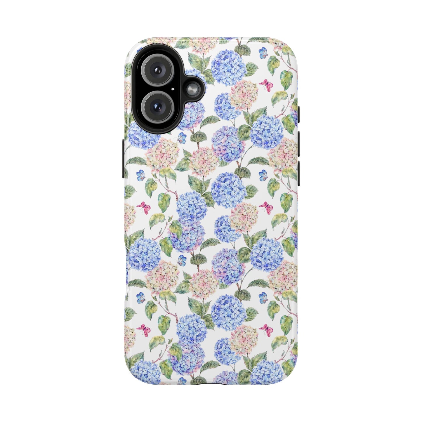 Pink & Blue Hydrangea Phone Case