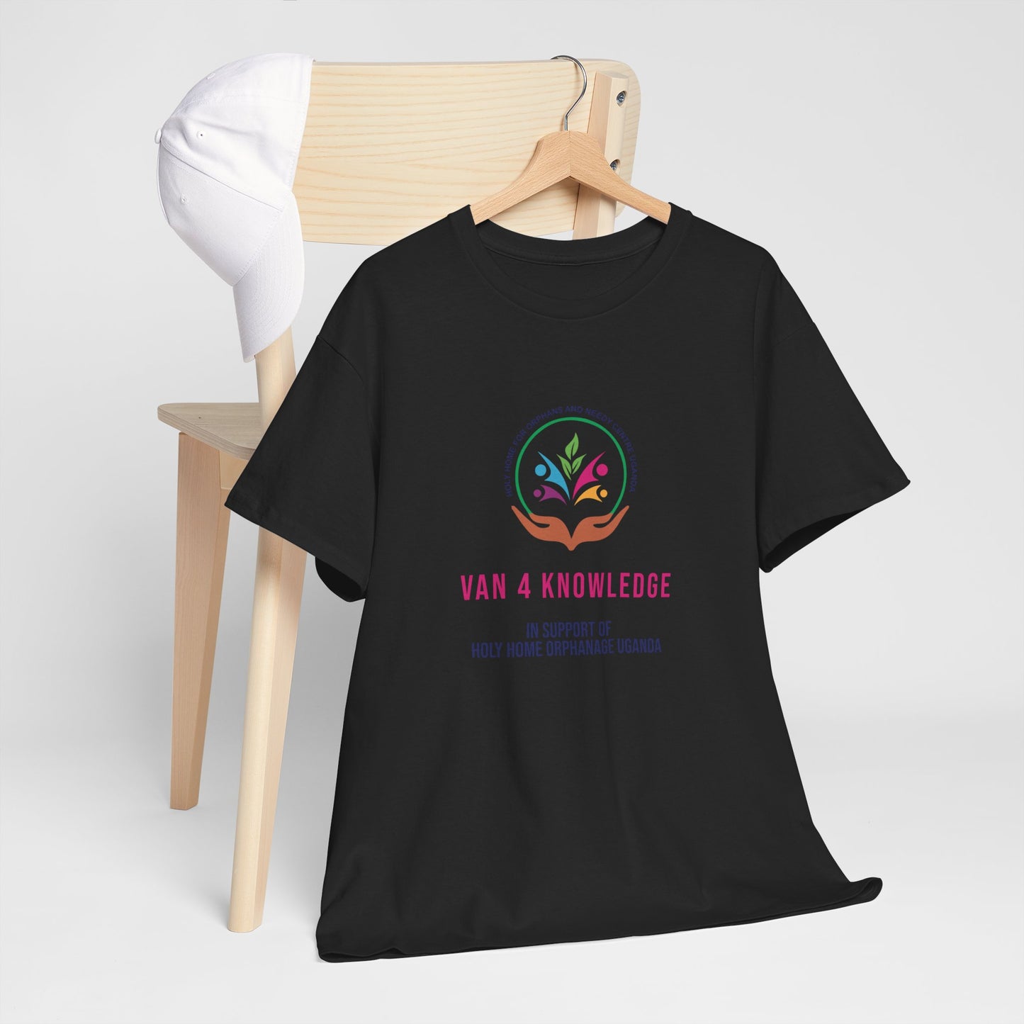 Van 4 Knowledge Unisex Heavy Cotton T-shirt - **In Support of Holy Home Orphanage Uganda**