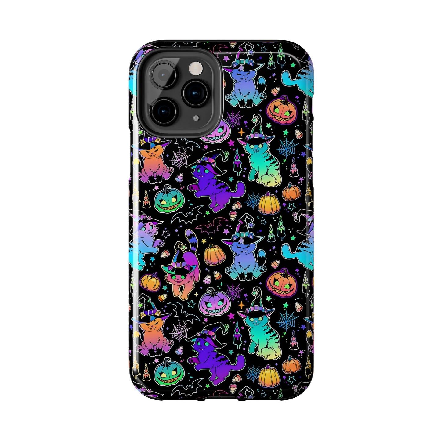 Spooky Neon Kitty Phone Case