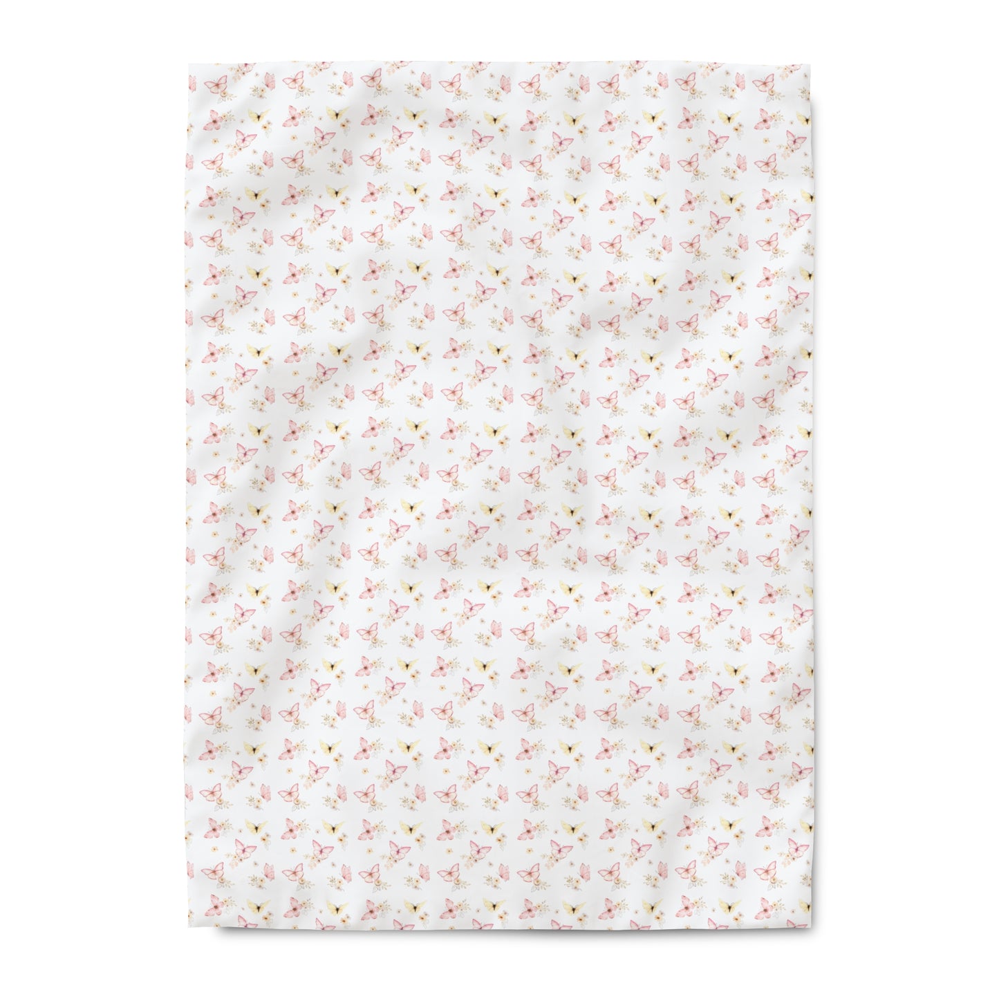 Pink & Yellow Butterfly Duvet Cover