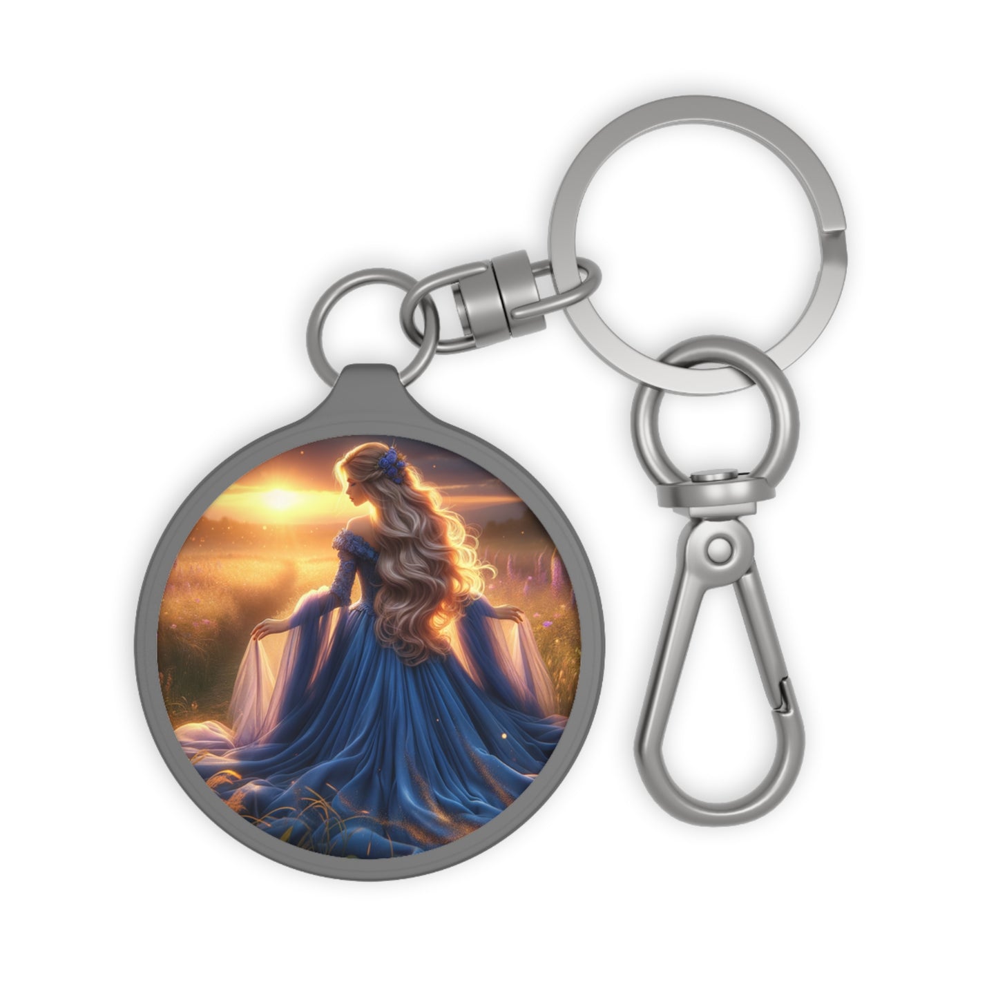 Once Upon A Fantasy - Blue Beauty Keyring Tag