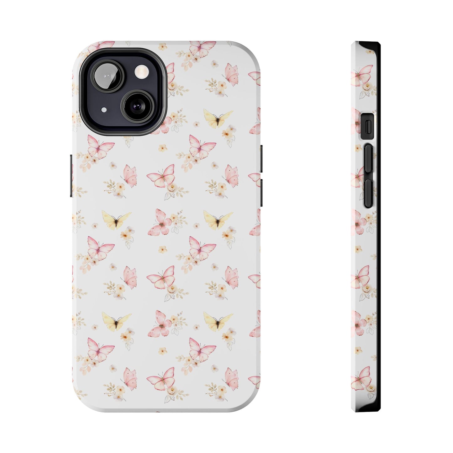 Pink & Yellow Butterfly Phone Case