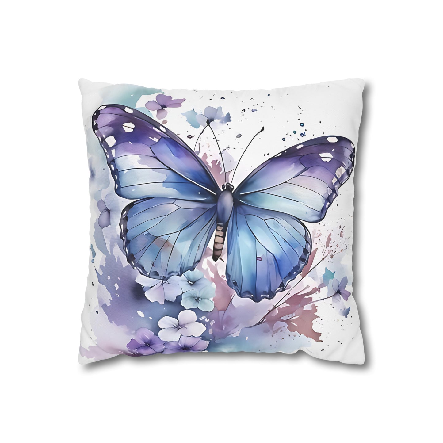 Purple Butterfly Cushion Cover