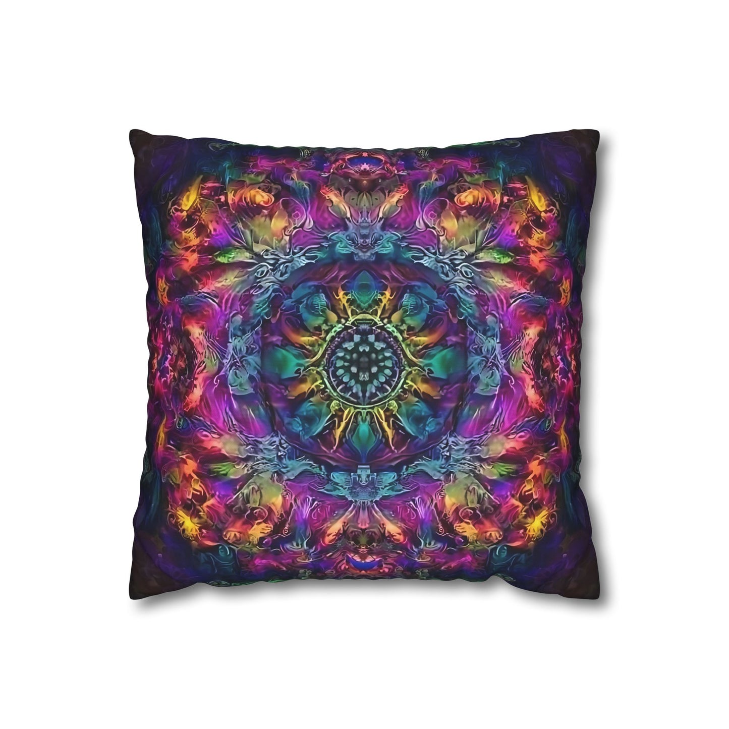 Psychedelic Kaleidoscope Cushion Cover