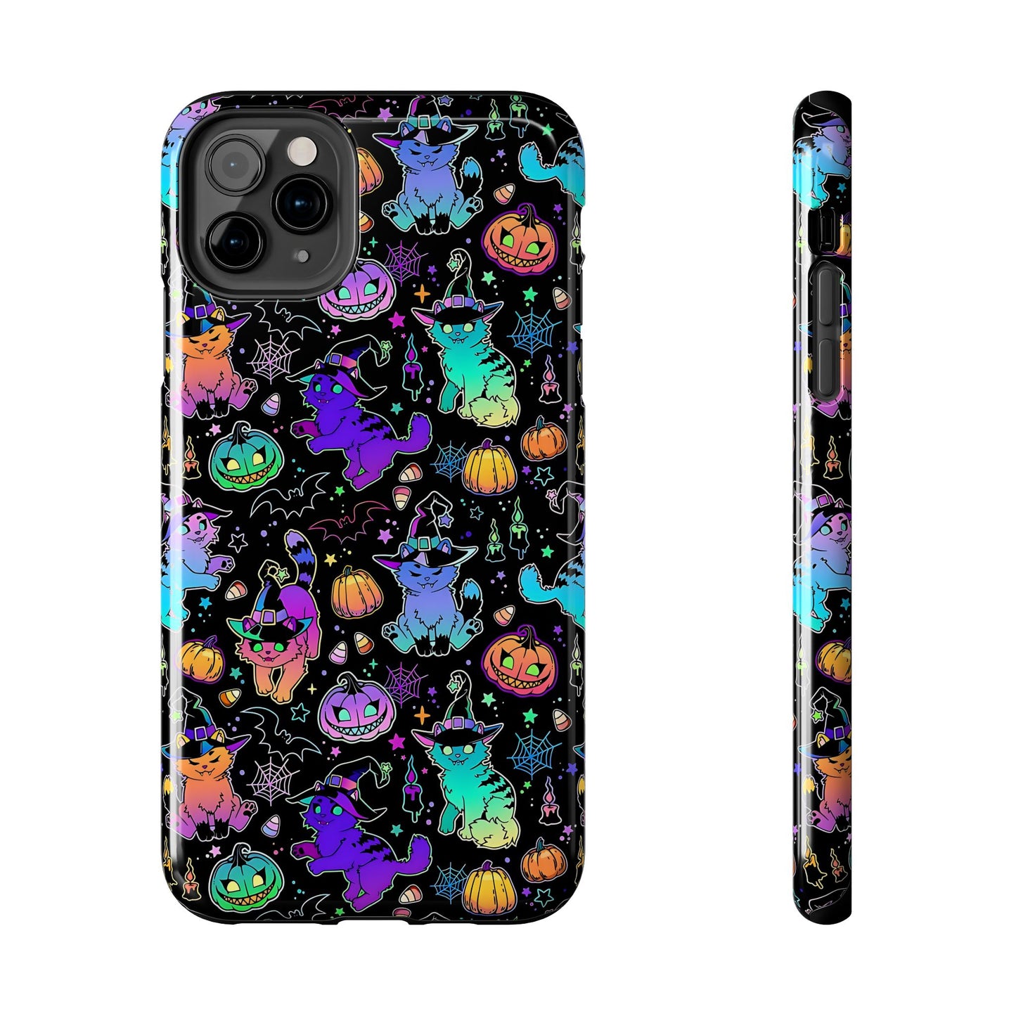 Spooky Neon Kitty Phone Case