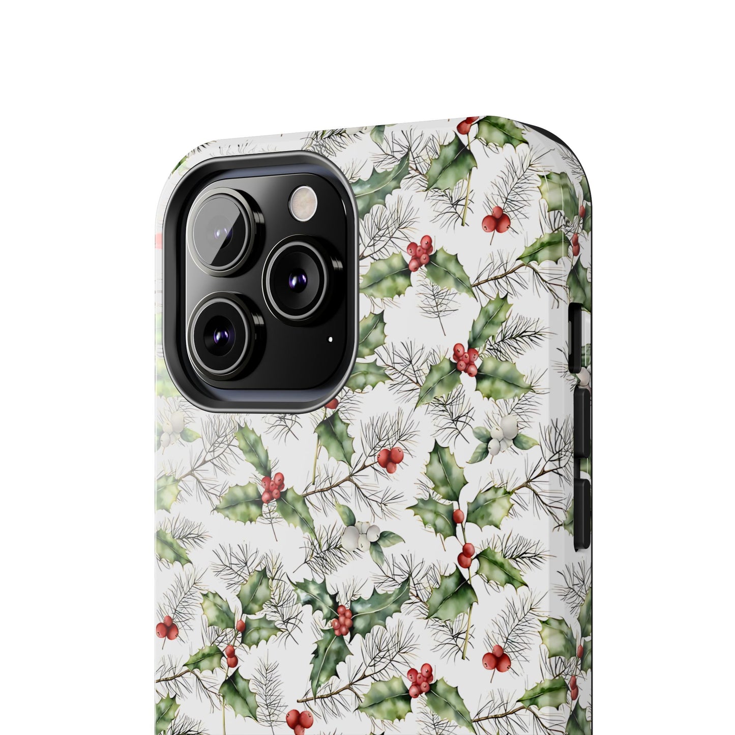 Christmas Mistletoe and Holly Phone Case