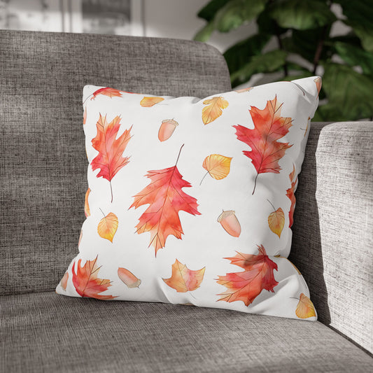 Autumn Leaves & Acorn Cushion Cover