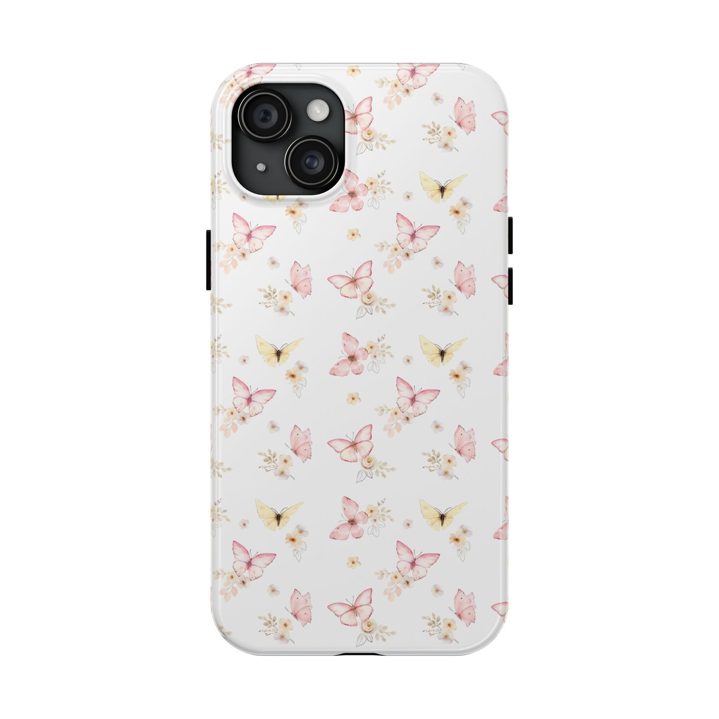 Pink & Yellow Butterfly Phone Case