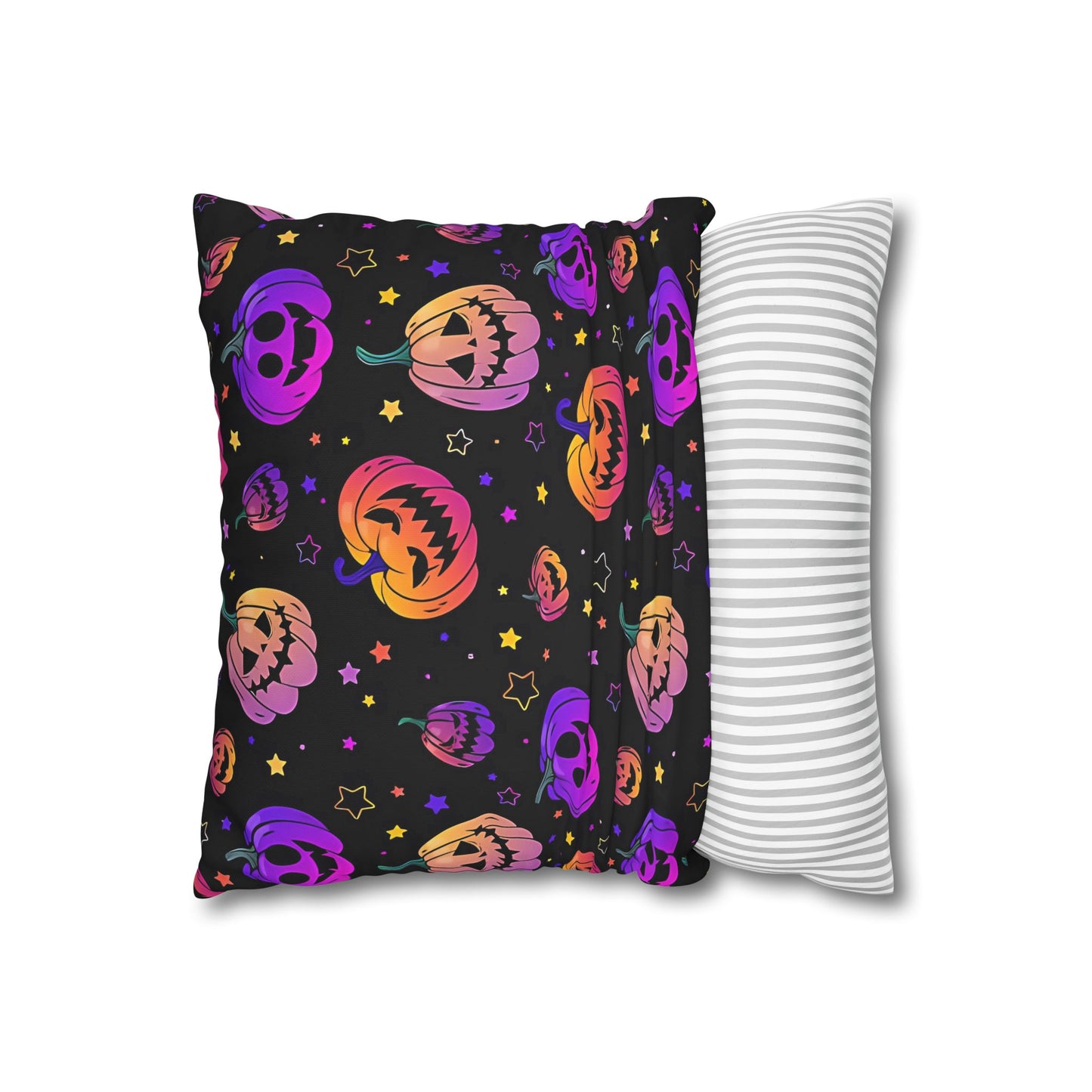 Spooky Neon Halloween #9 Cushion Cover