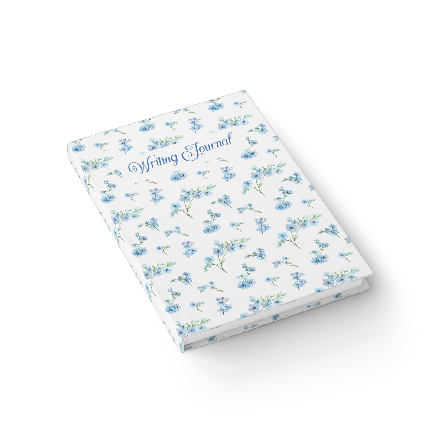 Forget-Me-Not Writing Journal - Ruled Line