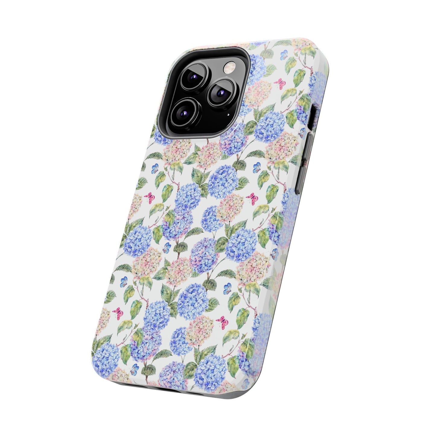 Pink & Blue Hydrangea Phone Case