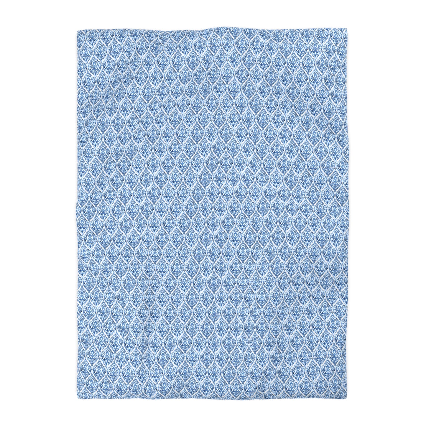 Blue Pattern Print Duvet Cover