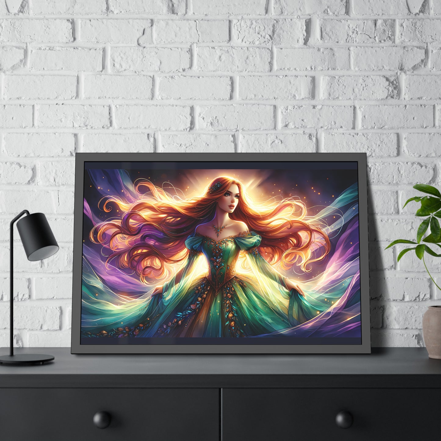 Once Upon A Fantasy - Ginger Goddess Framed Posters