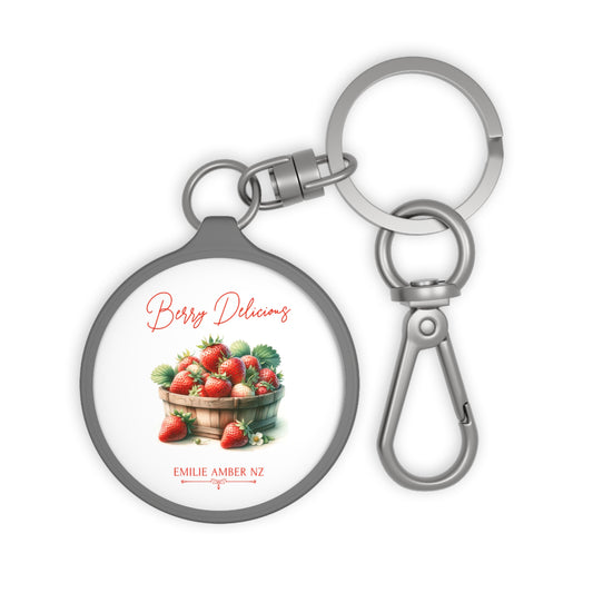 Berry Delicious Strawberry Keyring Tag
