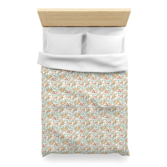 Sleepy Rabbit Print Duvet Cover