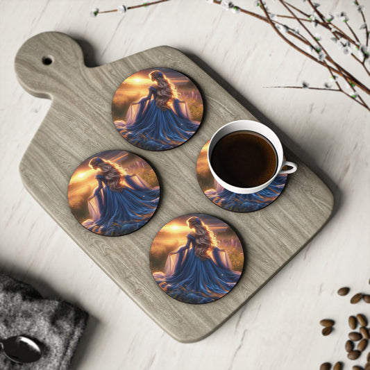 Once Upon A Fantasy - Blue Beauty Coasters